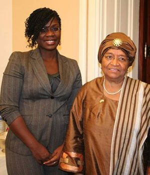 Her Excellency Ellen Johnson Sirleaf,  24th President of Liberia and  first elected female head of state in Africa.